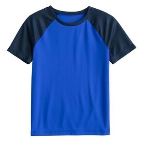 NWT Boys Jumping Beans Essentials Active Raglan Tee Color Navy Size 6